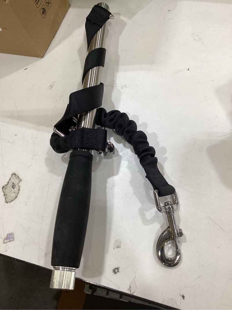 Condition photo showing Good Condition for hands free dog bike leash - steel and black handle - dog bike attachment - easy installation and removal - lead for exerciser, training, jogging, cycling, bicycle-cruises and outdoor - safe with pets 1 medium