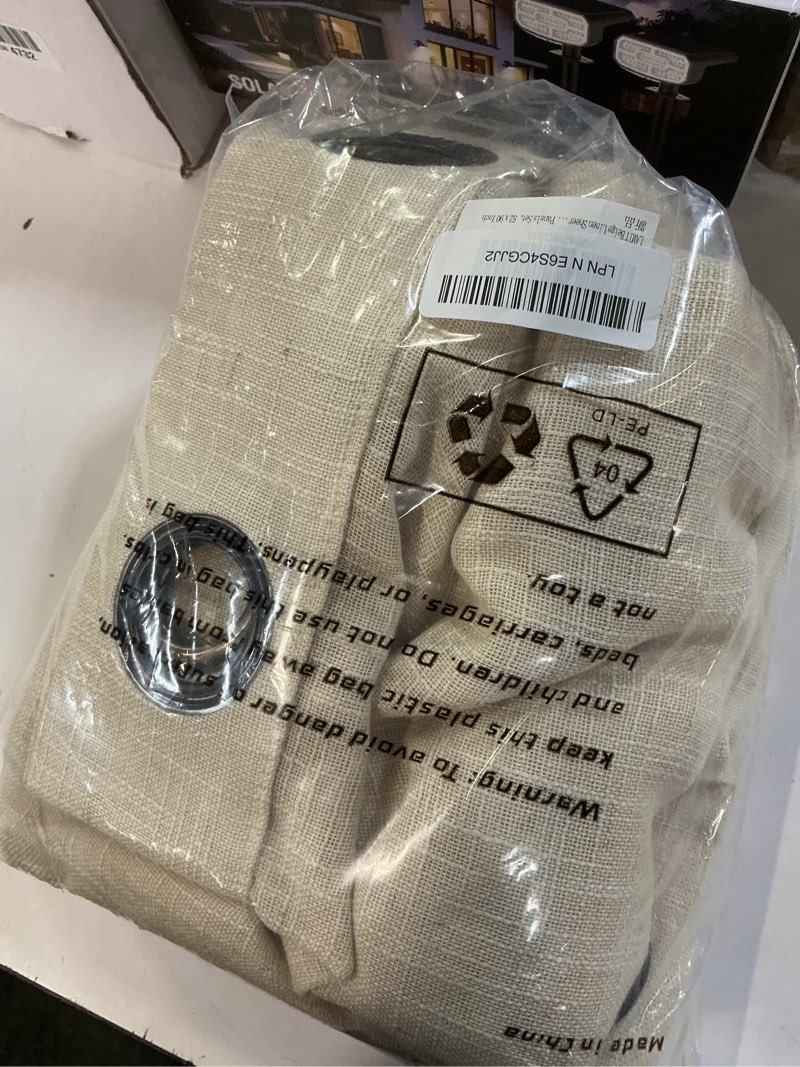 Condition photo showing New/Like New for lamit beige linen sheer curtains 90 inch for living room, soft thick bronze grommet light filtering boho window textured neutral drapes for bedroom farmhouse, 2 panels set, 52 x 90 inch 52"w x 90"l (pack of 2) beige