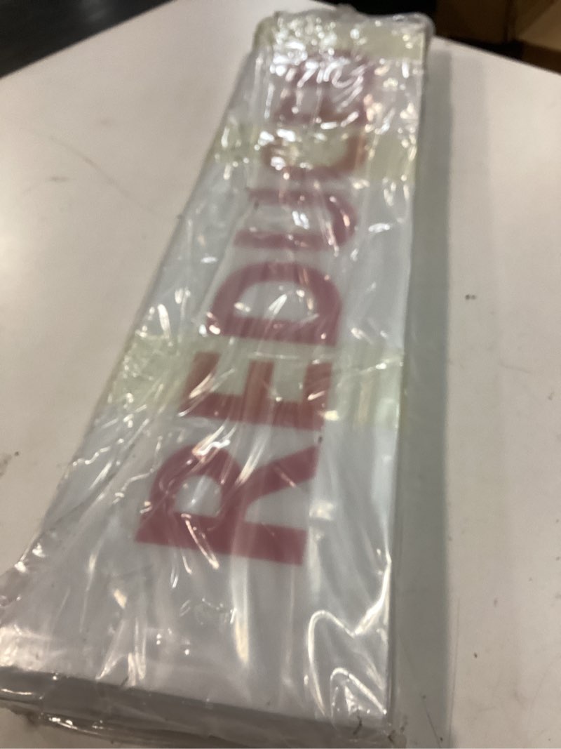 Condition photo showing New/Like New for 8 Pcs Real Estate Rider Signs 6" x 24" Open House Signs with Different Messages Double Sided Waterproof Corrugated Plastic Real Estate Supplies red, white
