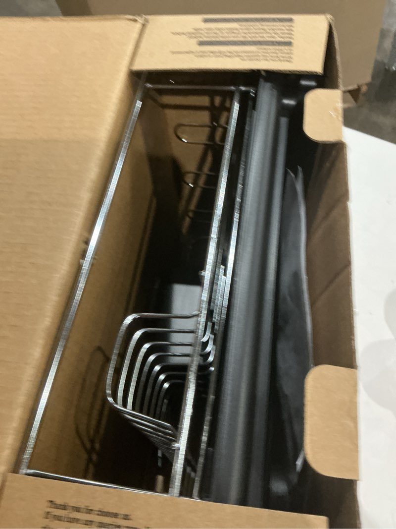 Condition photo showing Good Condition for TOOLF Expandable Dish Rack, Dish Drying Rack for Kitchen Counter, Foldable Dish Dryer Rack, Stainless Steel Dish Drainer Racks with Cutlery Holder, Collapsible Dish Drying Racks Large Size,Black Large Size Black