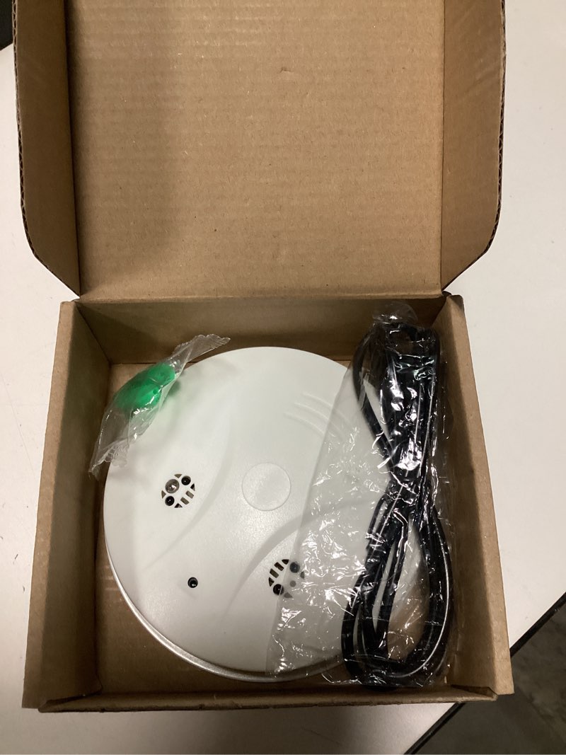 Condition photo showing Good Condition for 1080P HD Wireless WiFi Indoor Camera Smoke Detector for Home Security with App Control & Motion Detection,Outdoor Camera with Night Vision & Loop Recording for Office/Garage/Shop,Easy to Use & Install 1080P-New