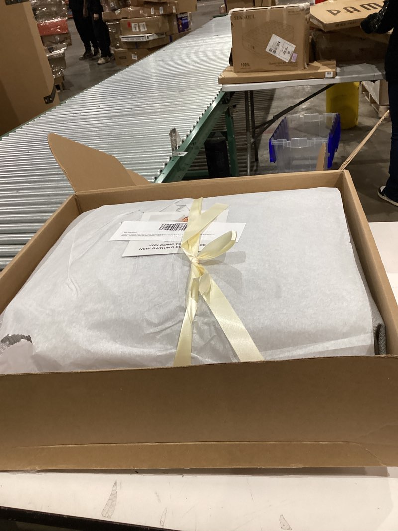 Condition photo showing Good Condition for BADESOFA® Luxury Bath Pillow S - Ultra Comfortable & Quick-Drying Bath Back Pillow - Washable Full Body Bath Pillow for Bathtub - Therapeutic Head and Neck Support - Luxury Spa Cushion in Grey Grey Small (Single Pillow)