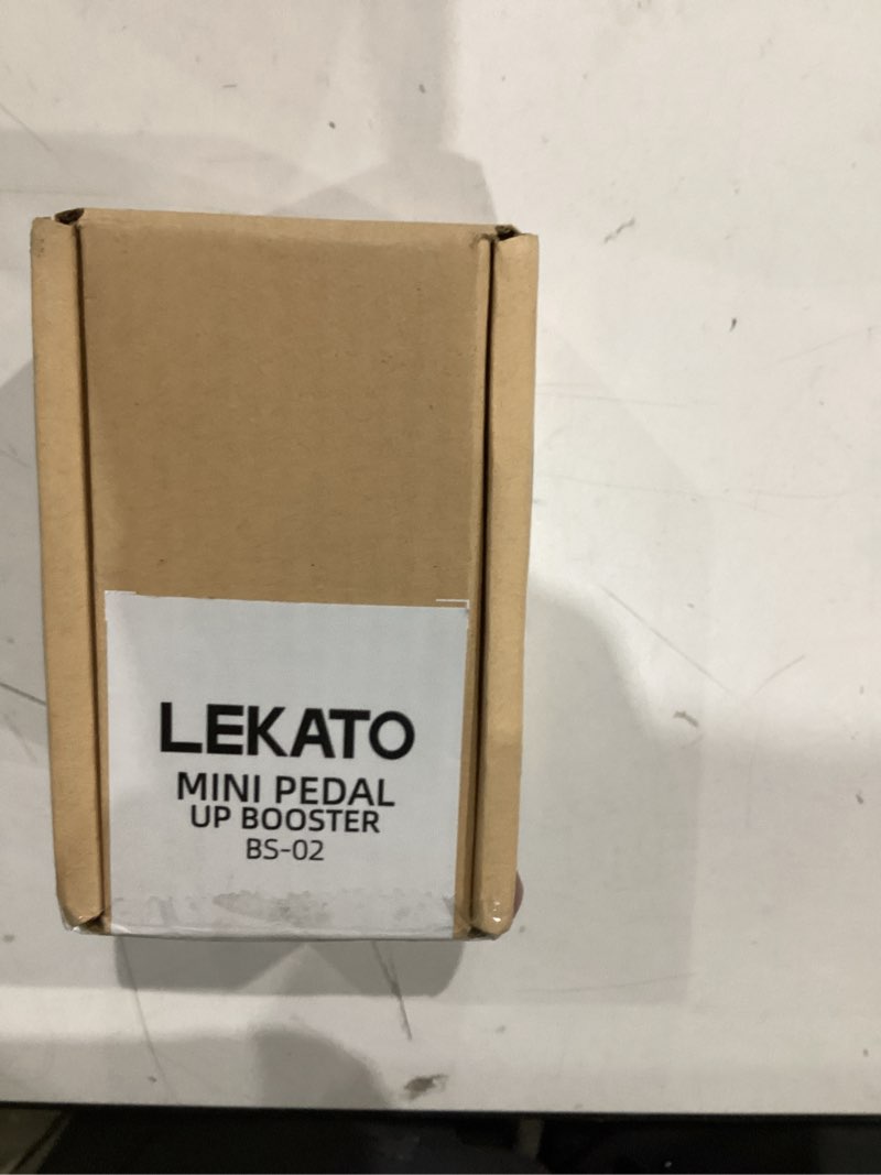 Condition photo showing New/Like New for lekato boost guitar pedal, 2-mode clean and ts booster, mini boost pedal for electric guitar, truebypass, dc 9v white-boost