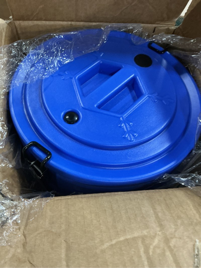 Condition photo showing Good Condition for newget 15lb dog food storage container, stainless steel airtight pet food storage container and durable plastic food container, large metal cat food container with lid and scoop to keep fresh blue 15 lb