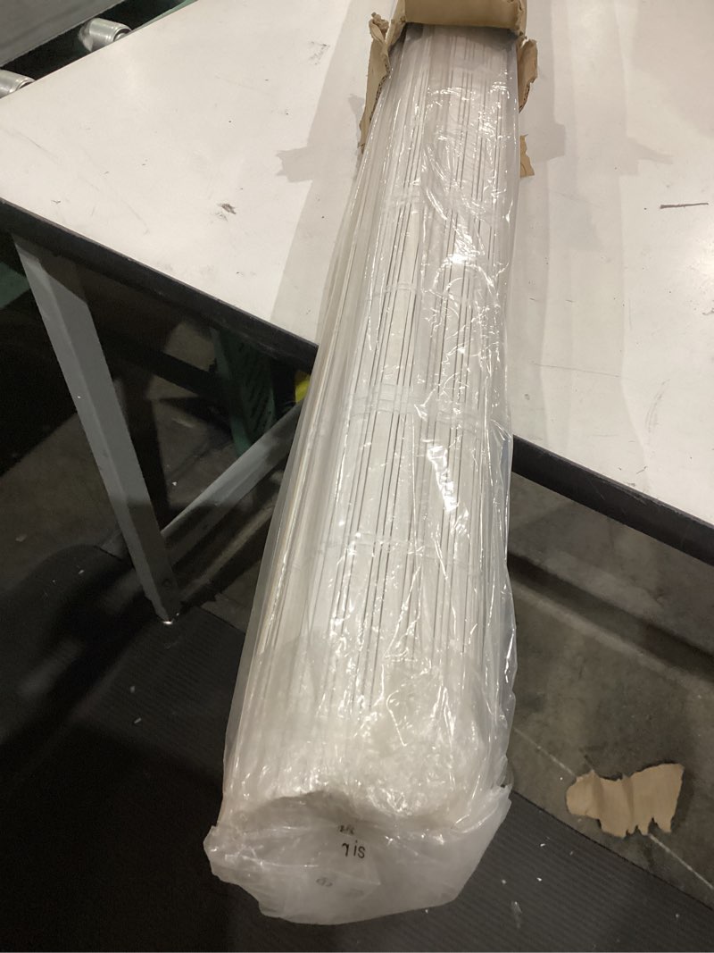Condition photo showing Good Condition for lazblinds no tools no drill cordless bamboo roman shades, light filtering window treatment, roll up bamboo blinds for windows 46.5'' w x 64'' h, whitewash t light filtering-whitewash t 46.5" w x 64" h