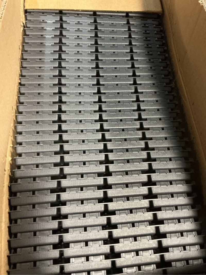 Condition photo showing Good Condition for 36 sq. ft Plastic Interlocking Deck Tiles, 36 Pack,12"x12" Waterproof Outdoor Flooring All Weather Use, Patio Floor Decking Tiles for Porch Poolside Balcony Backyard, Dark Grey 36 Grey