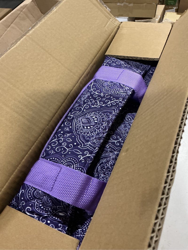Condition photo showing Good Condition for american mahjong tile set with purple printed carrying bag, 166 premium white tiles, 4 all-in-one color racks/pushers, mah jongg sets, complete mahjong game set for travel