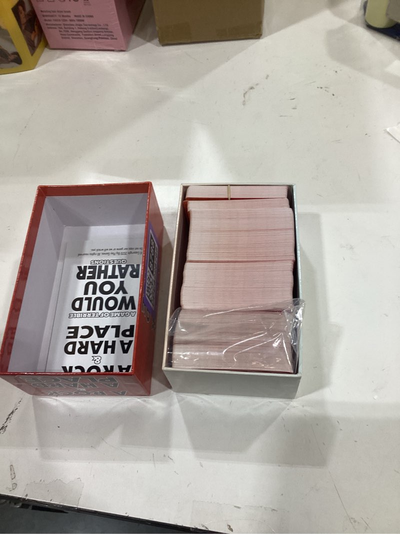 Condition photo showing Good Condition for A Rock & A Hard Place Would You Rather - Card Game for Adults Party Card Games for Adults and Family, Party Games for Game Night