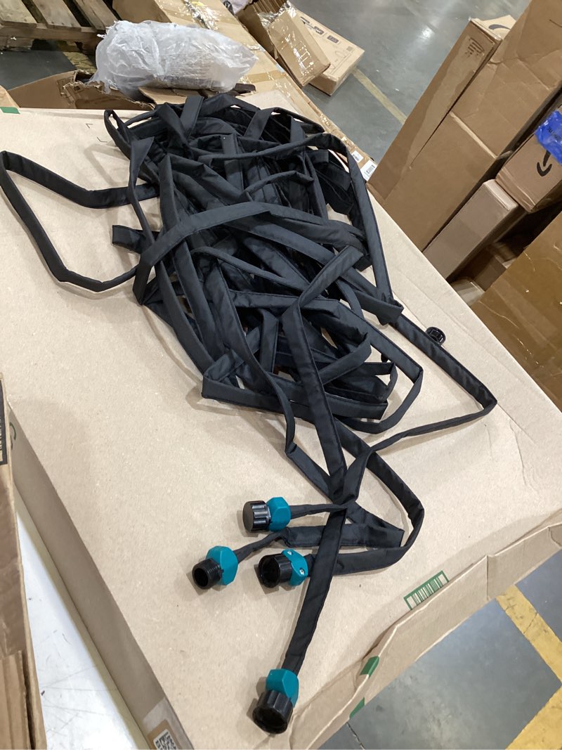 Condition photo showing Good Condition for gilmour 25' black flat weeper soaker hose for garden beds, drip irrigation outdoor hose, flexible garden hose for vegetable gardens, flower beds, lawns, and orchards