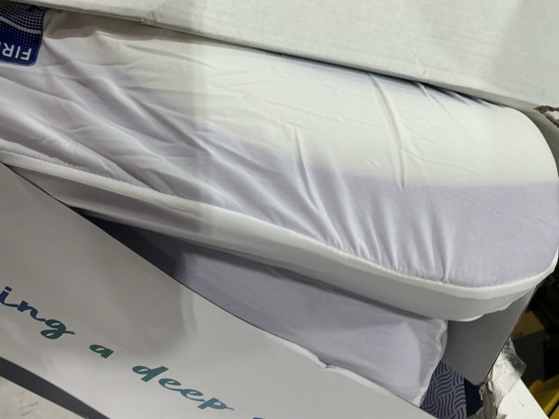 Condition photo showing As Is for firm pro cube pillow for side sleeper, cooling memory foam pillows with two side four types of softness for neck and shoulder pain, king or queen 24"x12"x6" 6 inchs