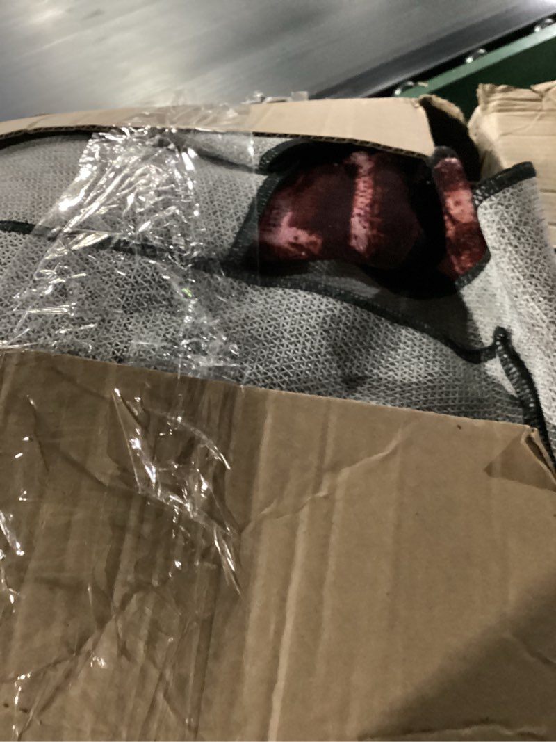 Condition photo showing Good Condition for safavieh adirondack collection accent rug - 2'6" x 4', red & black, modern abstract design, non-shedding & easy care, ideal for high traffic areas in entryway, living room, bedroom (adr116f)