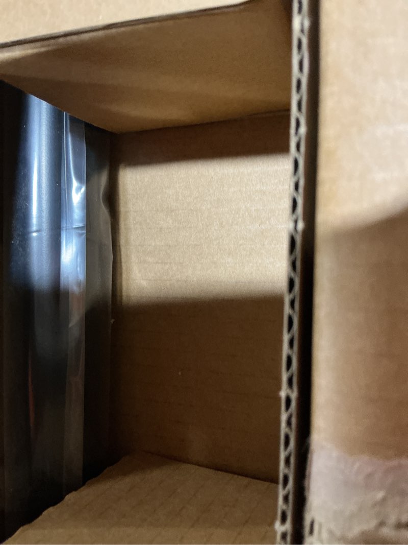 Condition photo showing Good Condition for ivilon drapery treatment window curtain rod - square design 1 1/8 rod. 28 to 48 inch. black 28 to 48 in.