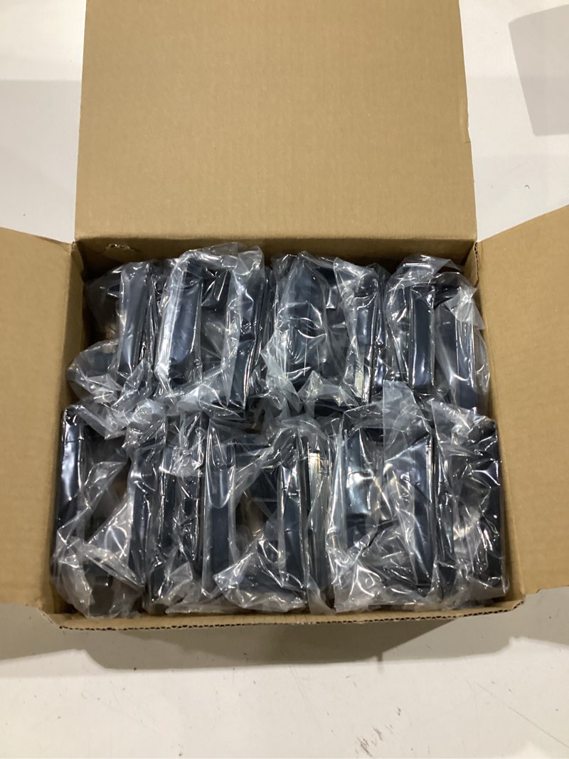Condition photo showing New/Like New for vce low voltage mounting bracket single gang wall plate, flush low voltage box for network, hdmi, coaxial, speaker, telephone cables, black, 25 pack black 25 pack