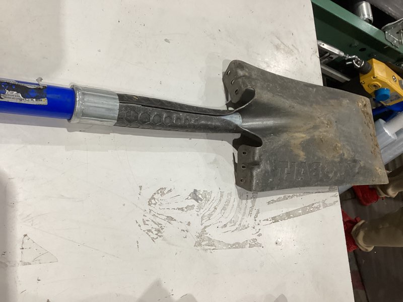 Condition photo showing As Is for kobalt 20.5-in fiberglass d-handle garden spade