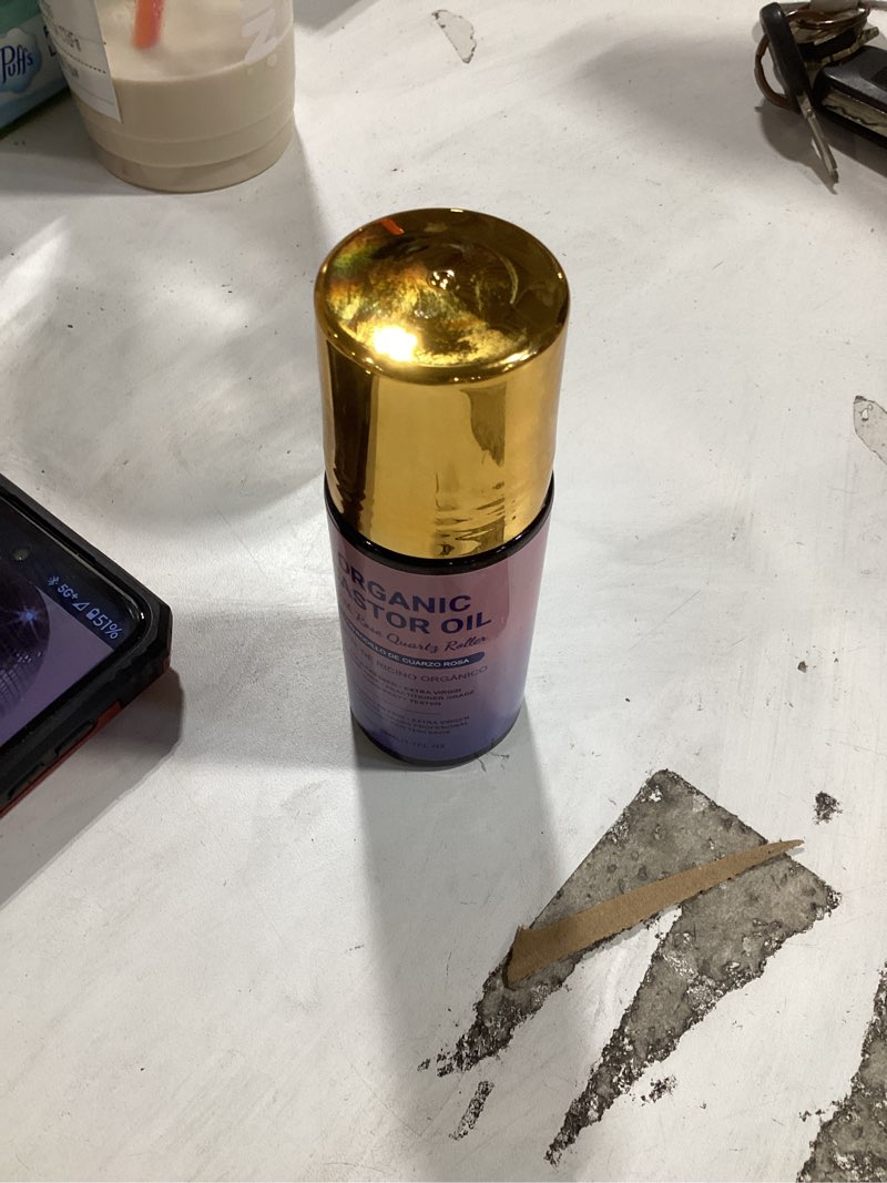 Condition photo showing As Is for organic castor oil roller ball,100% pure cold-pressed-free for brows,lashes dry skin & face travel friendly leakproof amber glass bottle for skin 1.7 fl oz (1 pcs) (a)