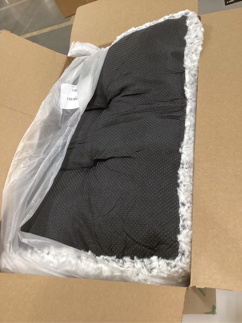 Condition photo showing Good Condition for ksiia washable dog bed deluxe plush dog crate beds comfy kennel pad anti-slip pet sleeping mat for large, jumbo, medium, small dogs breeds, 35" x 23", gray grey 35.0"l x 23.0"w x 3.5"th