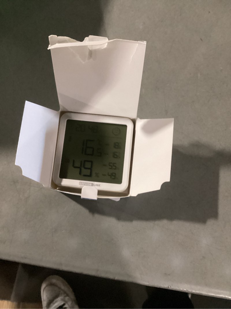 Condition photo showing Good Condition for WiFi Indoor Hygrometer Thermometer, Smart Digital Bluetooth Humidity Temperature Gauge with Large LCD Display, Notification Alert with Max Min Records, 1-Years Data Storage Export for Room