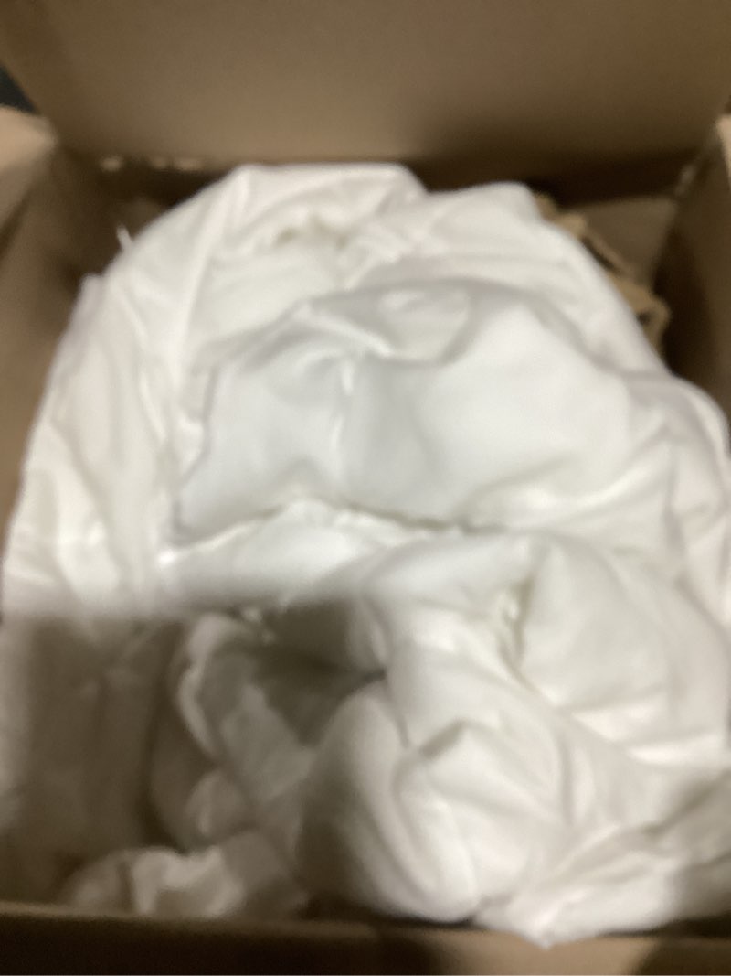 Condition photo showing As Is for (Similar to)Utopia Bedding Duvet Cover Queen with Fitted Sheet (60x80) -  All Season Luxury Bed in a Bag with Zippered Duvet Cover - No Comforter (White)