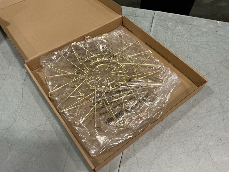 Condition photo showing New/Like New for jion ware flexible wire basket fruit bread decor kitchen accessories gold