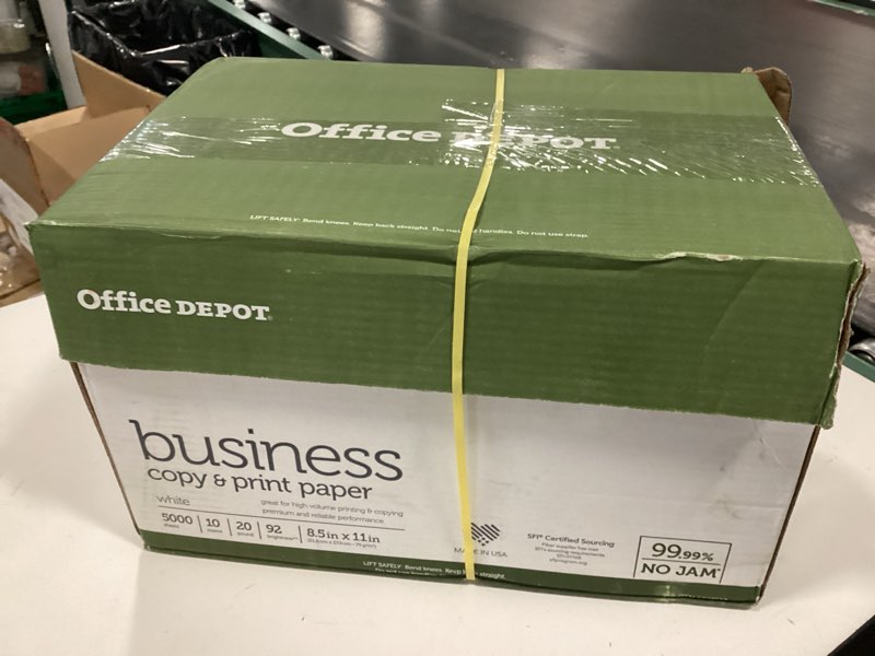 Condition photo showing New/Like New for Office Depot® Brand Business Multi-Use Printer & Copier Paper, Letter Size (8 1/2" x 11"), 5000 Total Sheets, 92 (U.S.)