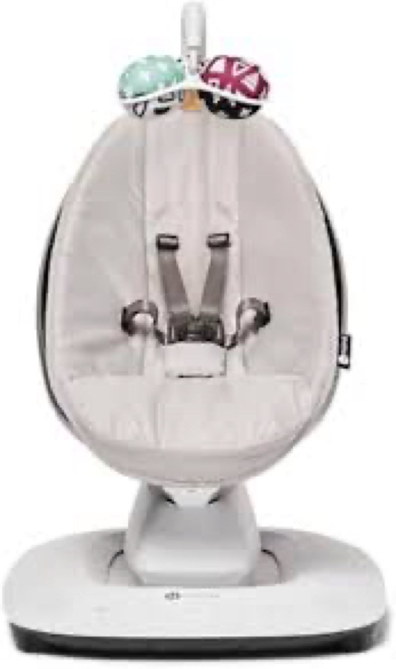 4moms MamaRoo Multi-Motion Baby Swing, Bluetooth Enabled with 5 Unique Motions, Grey