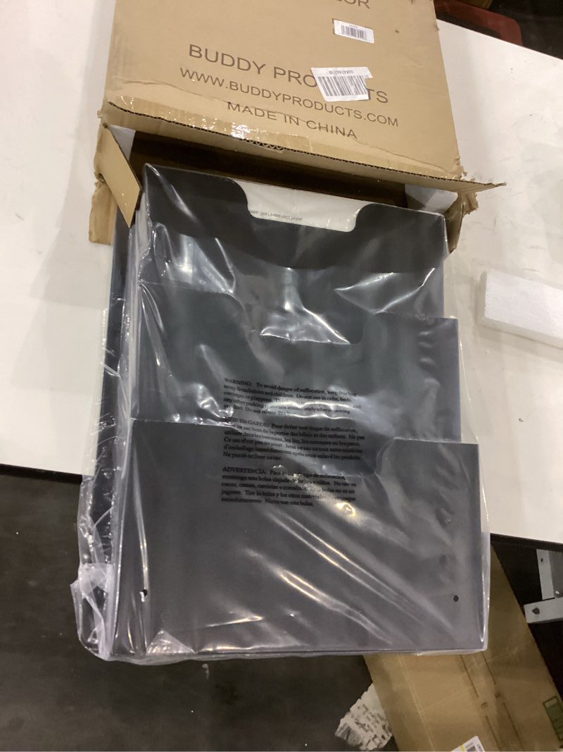 Black triple wall pocket