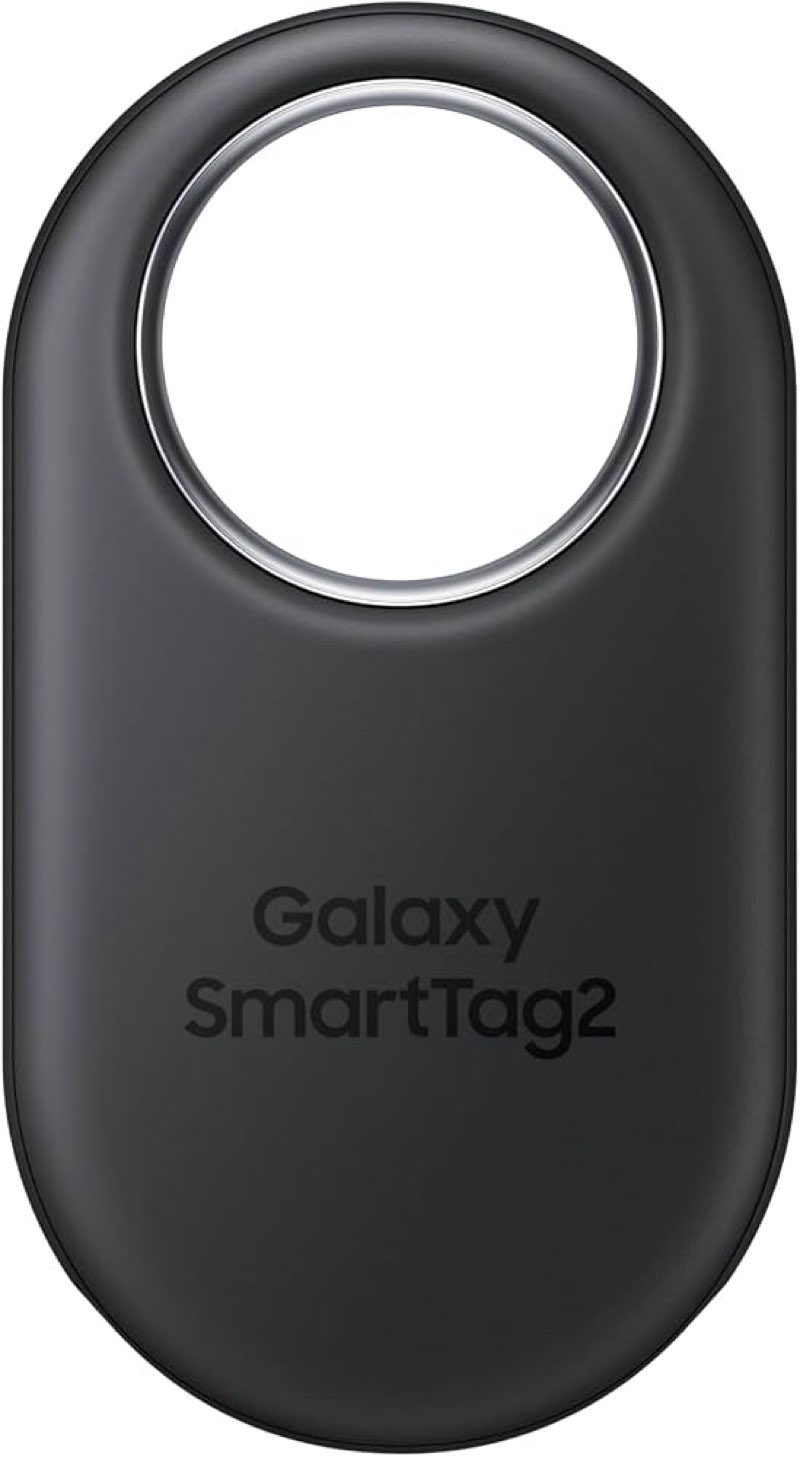 samsung galaxy smarttag2, bluetooth tracker, smart tag gps locator tracking device, item finder for keys, wallet, luggage, pets, use w/ phones and tablets android 11 or later, 2023, 1 pack, black