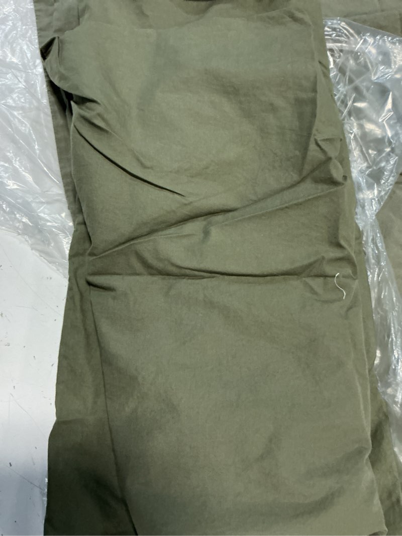 Condition photo showing Good Condition for quince organic crisp percale sham set, king, dusty olive