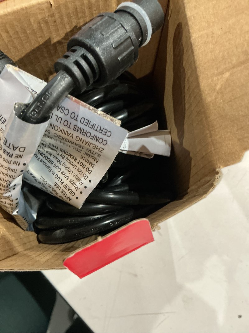 Condition photo showing As Is for harbor breeze plug landscape lighting extension cord