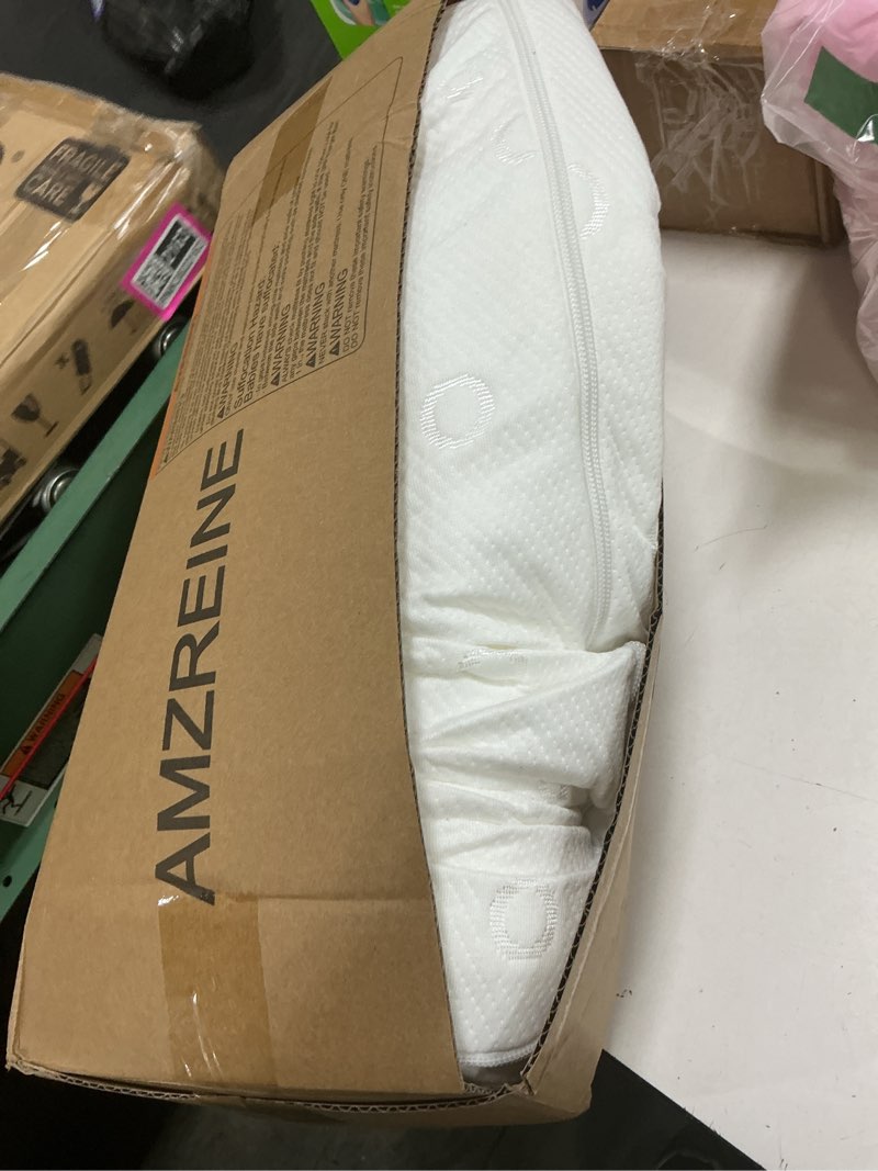 Condition photo showing As Is for baby bassinet mattress pad, 41" x 29" x 2" dual sided gel memory foam mattress with breathable removable soft cover fit for 4moms breeze plus portable playard retangle 41" x 29" x 2"