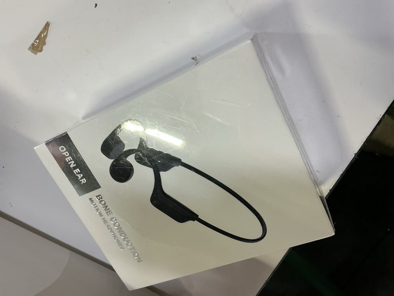 Condition photo showing New/Like New for bone conduction sports headphones – 27g ultra-light frame for all-day comfort, bluetooth 6.0, immersive sound, crisp calls & video, trendy black-gray, perfect for cycling, gym, outdoor sports