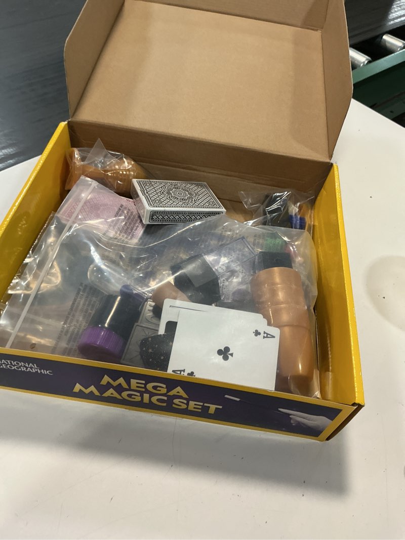 Condition photo showing Good Condition for national geographic mega magic set - more than 75 magic tricks for kids to perform with steps, video instructions for each trick provided by a professional magician (amazon exclusive) multicolor