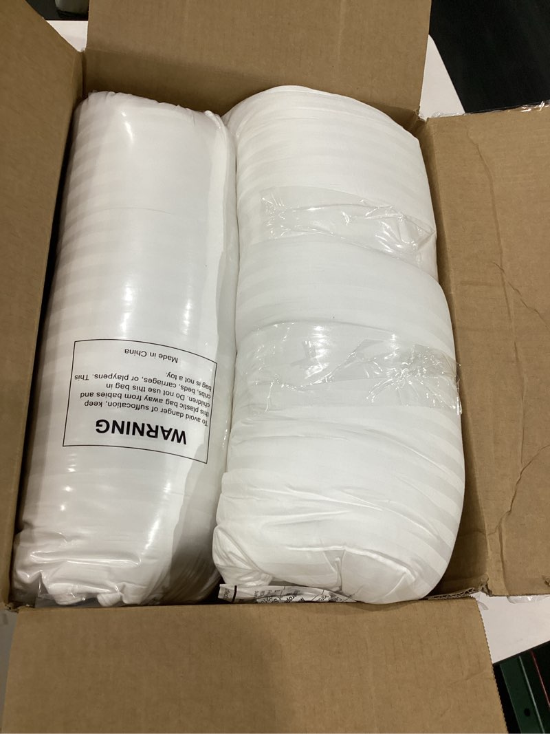 Condition photo showing New/Like New for beckham hotel collection bed pillows standard/queen size set of 2 - original soft down alternative pillow for sleeping - soft support for back, stomach or side sleepers queen / standard white