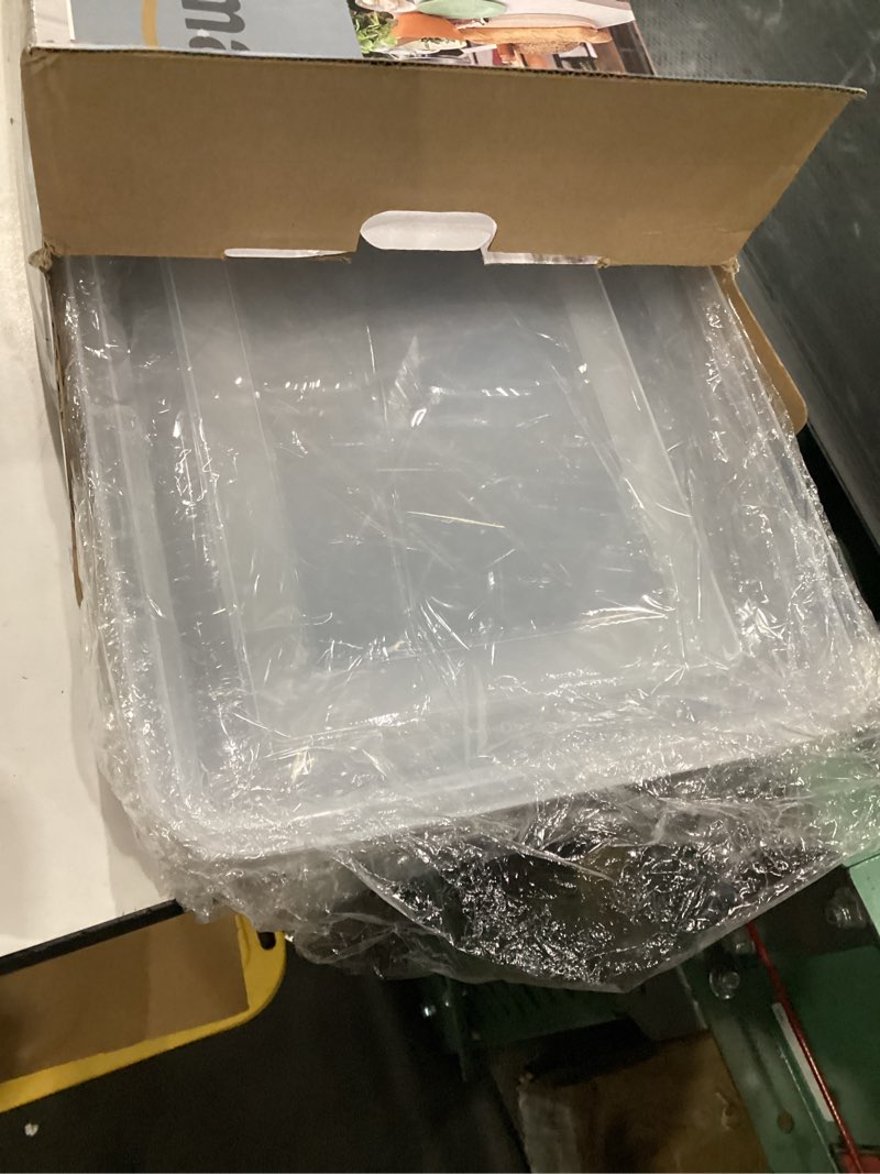 Condition photo showing Good Condition for p&p chef stainless steel baking pan with lid, rectangular cake pans, sheet pan bakeware for baking lasagna brownies, 2-inch deep side & heavy duty, easy to store & clean (12.3", 4pcs) 4 12.3"
