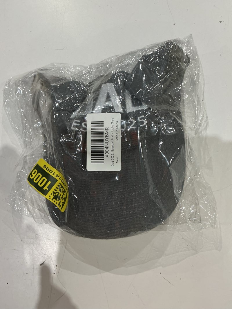 Condition photo showing Good Condition for lamceplu new dad gifts 2025, first time dad to be hat, adjustable baseball cap grey