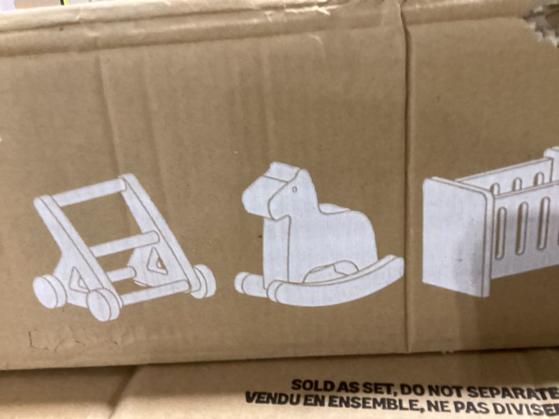 Condition photo showing New/Like New for Tiny Land Wooden Dollhouse for Girls - 6 Rooms Wooden Doll House, DIY Pretend Doll House with 31Pcs Furniture Accessories, Creative Gift for Girl Ages 3+ Pink