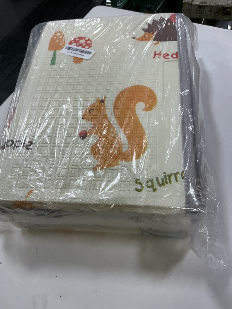 Condition photo showing Good Condition for Baby Play Mat, 50 x 50 Inch Play Mat Perfect for Use Baby Playpen, Foldable Baby Foam Playmat for Floor, Portable Waterproof Activity PlayMats for Babies, Infants and Toddlers 50*50*0.4 In Beige