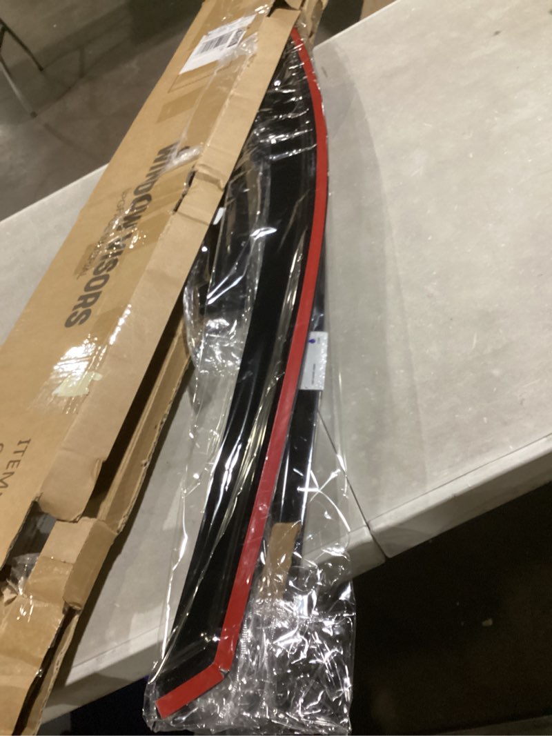 Condition photo showing Good Condition for Window Visors Rain Guards Shield for 2007-2012 Nissan Versa Hatchback, Out-Channel Window Vent Wind Deflectors Visors Shades for 07-11 Nissan Versa Sedan