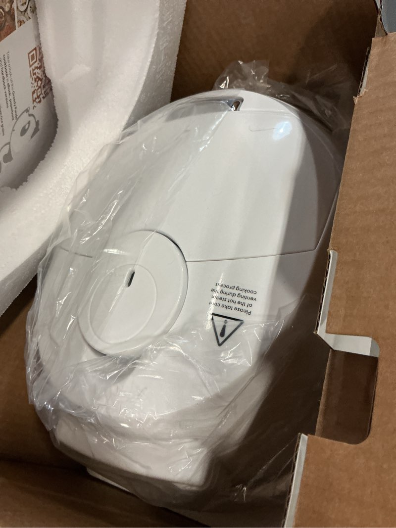 Condition photo showing Good Condition for yum asia panda mini rice cooker with ninja ceramic bowl and advanced fuzzy logic (3.5 cup, 0.63 litre) 4 rice cooking functions, 4 multicooker functions, digital led display - 120v arctic white