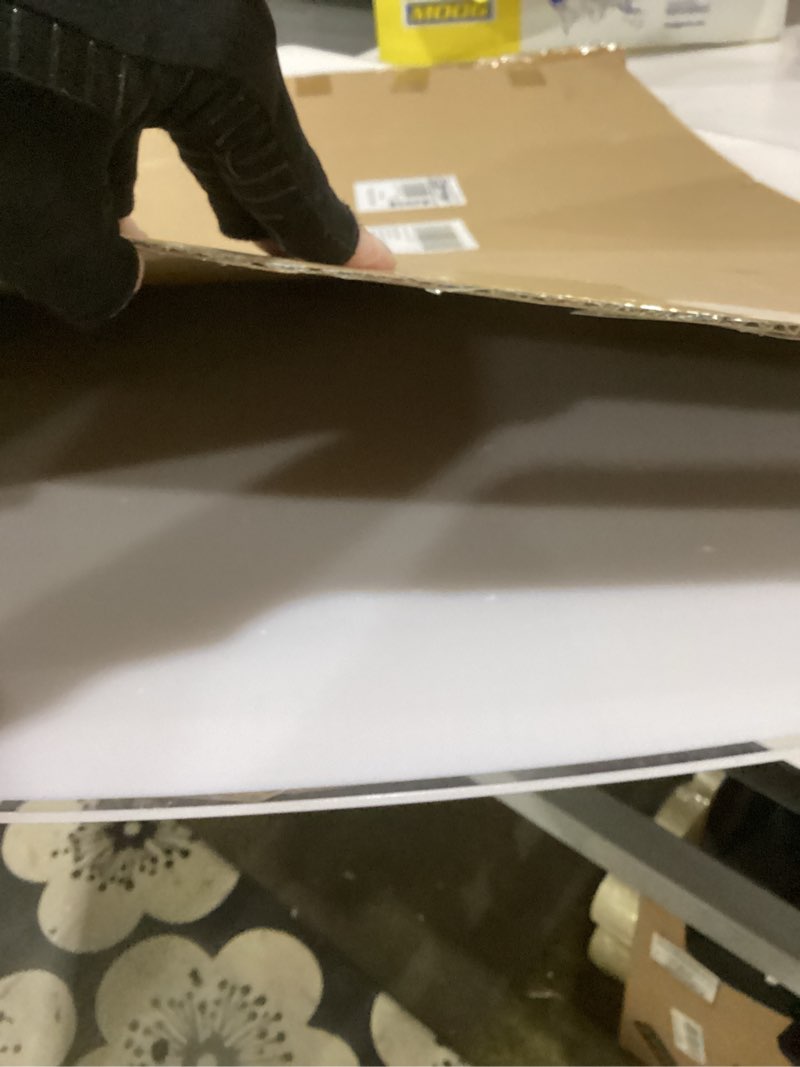 Condition photo showing New/Like New for office chair mat for carpet, 32x48 clear heavy duty plastic rolling chair mat, under computer desk floor mat protector for carpeted floors, can be used on carpet or hard floor 32'' x 48'' rectangle