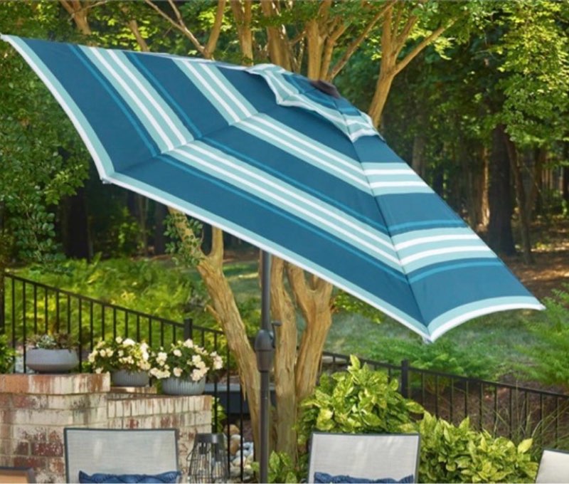 7.5-ft Blue Patio Umbrella