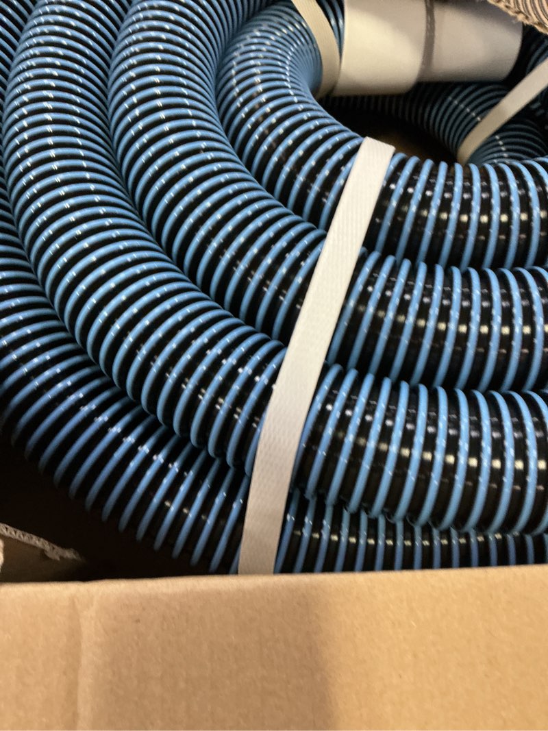Condition photo showing New/Like New for bewave pool vacuum hose, above/in ground manual heavy duty swimming pool hose with swivel cuff, 1-1/2 in x 30 ft 1-1/2 in x 30 ft, 1 pack