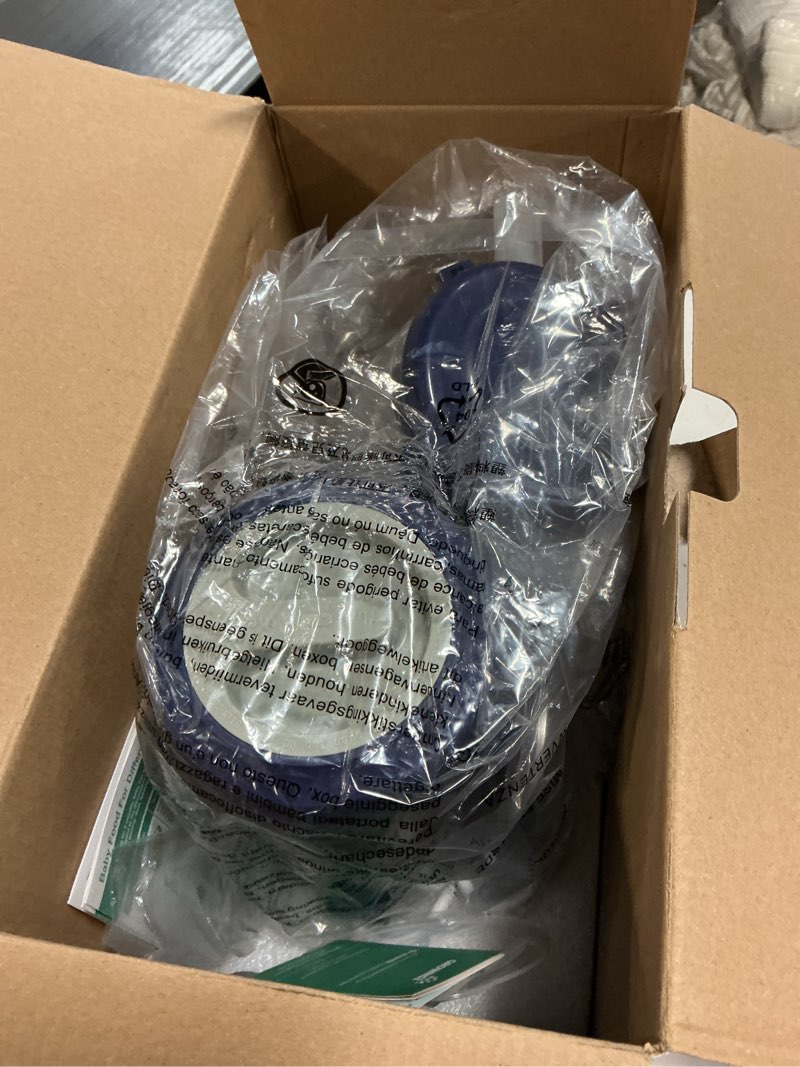 Condition photo showing As Is for grownsy baby food maker with steam basket, one step baby food processor steamer puree blender grinder mills machine, auto cooking grinding and sterili-zing for healthy homemade baby food, dark blue