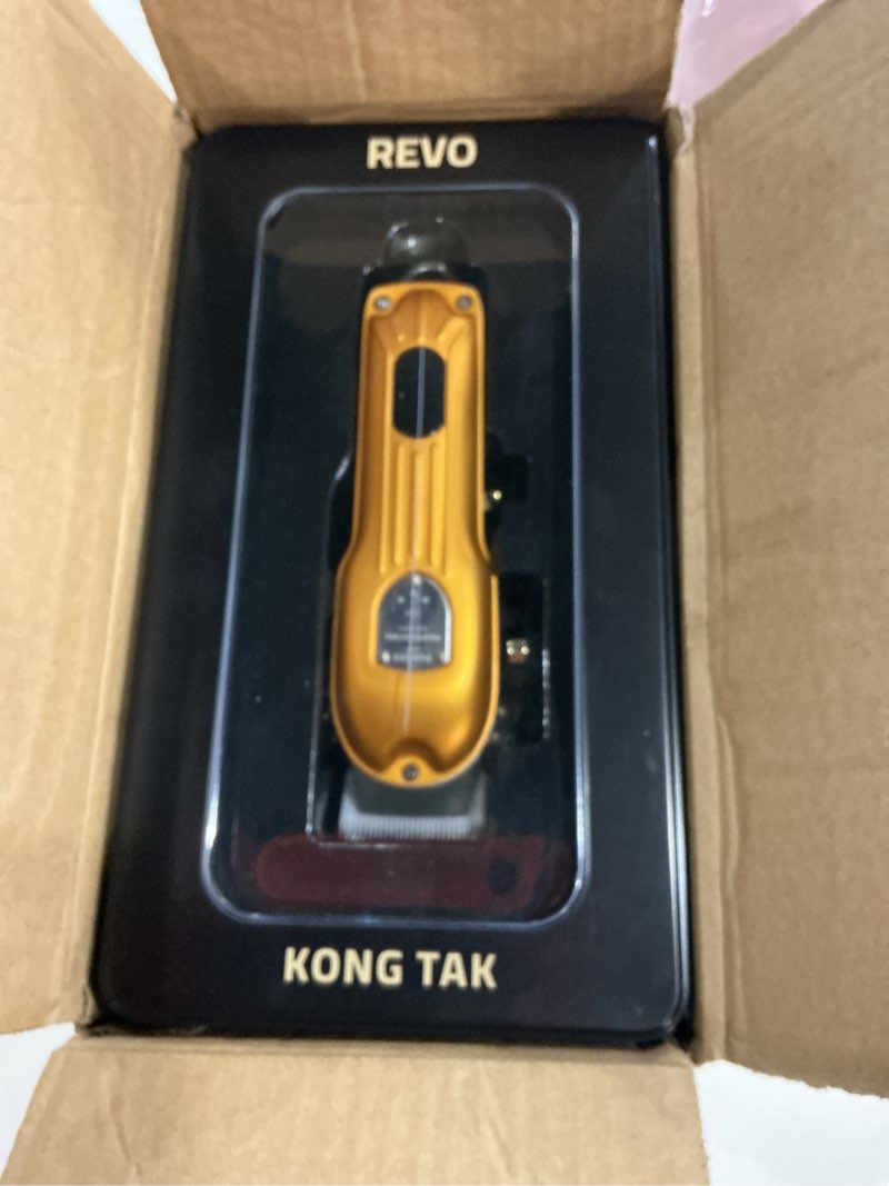 Condition photo showing New/Like New for kong tak revo professional hair clipper with digital brushless motor and dlc blade