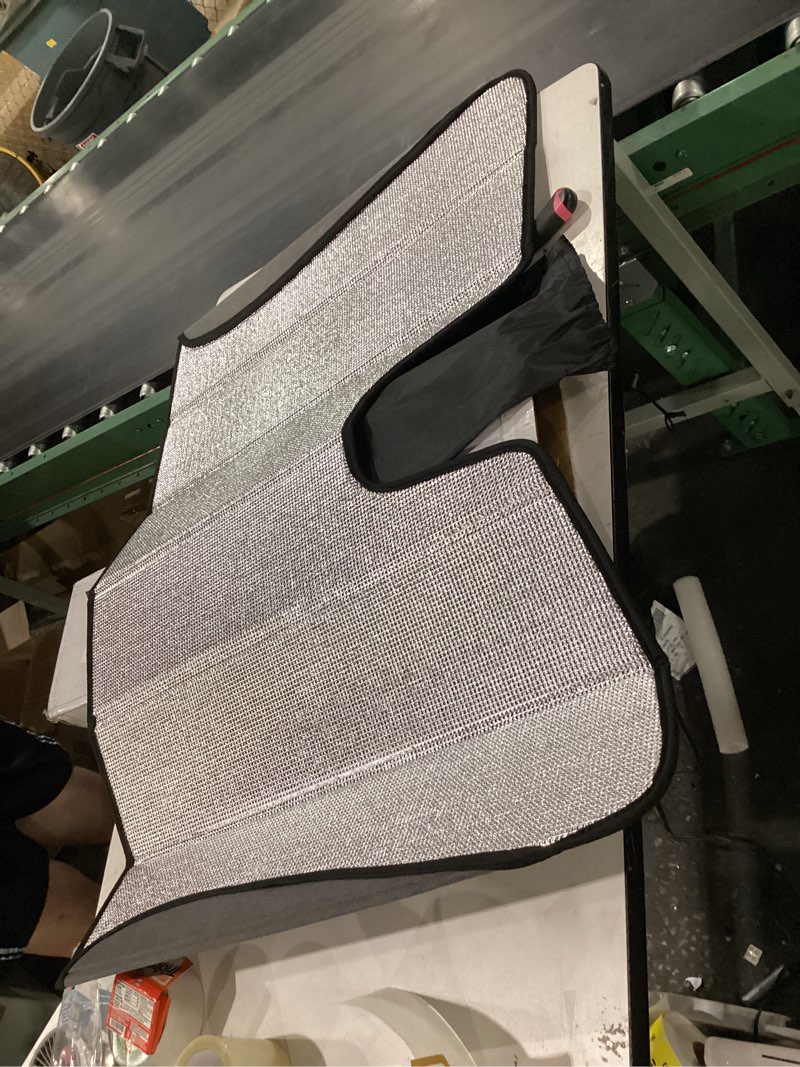 Condition photo showing As Is for foldable windheild cover