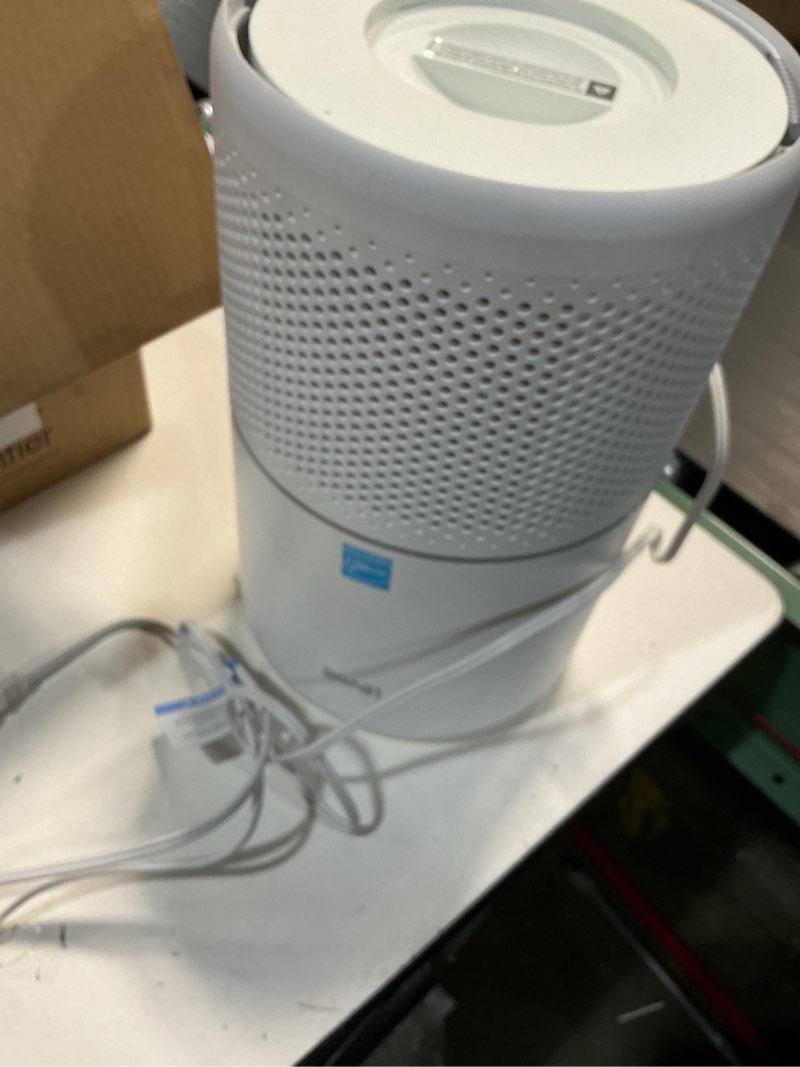Condition photo showing As Is for LEVOIT Air Purifier for Home Allergies Pet Hair in Bedroom, Covers Up to 1073 ft² by 56W High Torque Motor, AHAM VERIFIDE, 3-in-1 Filter with HEPA Sleep Mode, Remove Dust Smoke Odor, Core300-P, White
