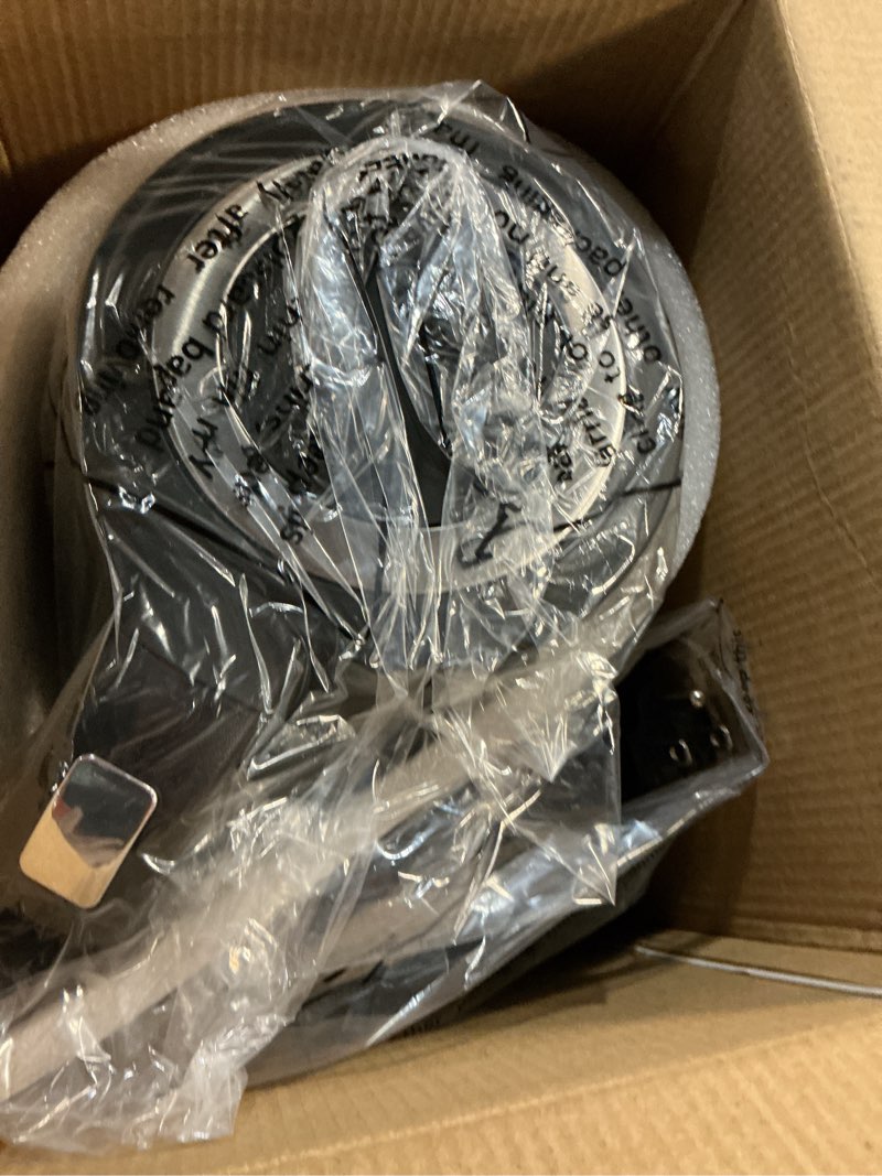 Condition photo showing Good Condition for elite gourmet 1.7l dual wall cool touch electric tea kettle, borosilicate glass, 304 stainless steel interior, programmed digital touchscreen, keep warm, auto off & audible indicator, black 1.9 quarts