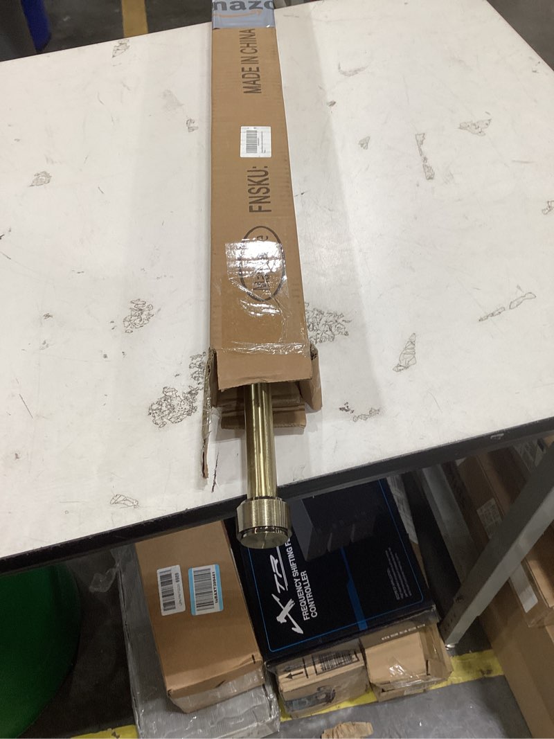 Condition photo showing Good Condition for antique bronze curtain rods for windows 16 to 28", 1-inch curtain rods with aluminum brackets and end cap finials, adjustable drapery rods for sliding glass door/bedroom/kitchen/living room etc. antique bronze 16-28"