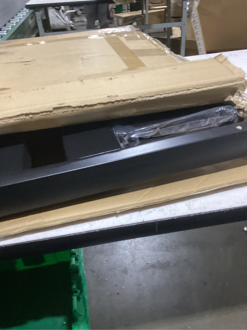 Condition photo showing New/Like New for dual-sided tv stand for 32-75 inch screens - mobile tv cart with 2 back-to-back brackets, low profile design for negotiation, video conference, gaming dual screen