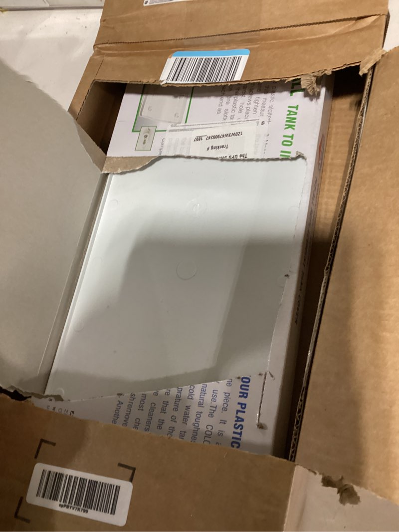 Condition photo showing New/Like New for EZ-FLO 40271 Universal Toilet Tank Replacement Cover, White